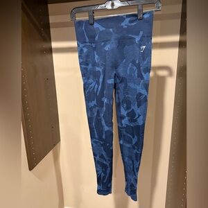 Gymshark Blue Camo Leggings